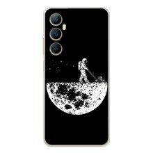 Силиконовый Чехол с принтом "Космонавты" на Realme C66 – Космонавт