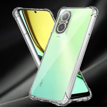 TPU чехол GETMAN Ease logo усиленные углы Full Camera для Realme C67 4G – Бесцветный (прозрачный)