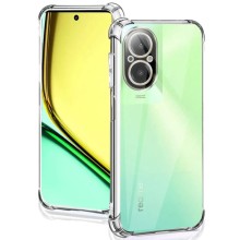 TPU чохол GETMAN Ease logo посилені кути Full Camera для Realme C67 4G – Прозорий