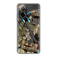 Чехлы с картинкой ЗСУ для Realme C67 (AlphaPrint) (Воїн ЗСУ)