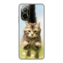 Чехлы с Котиками для Realme C67 (VPrint) (Прыжок кота)