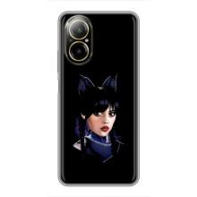 Чехлы с принтом Уэнсдей на Realme C67 – Милая Уэнсдей