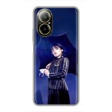Чехлы с принтом Уэнсдей на Realme C67 – Уэнсдей с зонтом