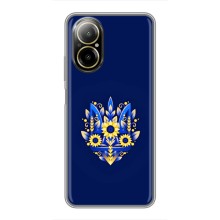 Чохли для Realme C67 Укр. Символіка (AlphaPrint) (Квітковий Герб)