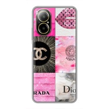 Чехол (Dior, Prada, YSL, Chanel) для Realme C67 (Модница)