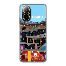 Чохол Майнкрафт на Realme C67 (AlphaPrint) Minecraft (фон Minecraft)