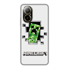 Чохол Майнкрафт на Realme C67 (AlphaPrint) Minecraft (кріпер Майнкрафт)