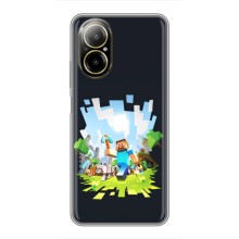 Чохол Майнкрафт на Realme C67 (AlphaPrint) Minecraft (персонажі Minecraft)