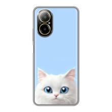 Чохол на тематику: Коти для Realme C67 – Білий кіт