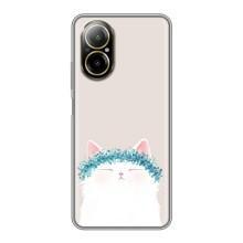 Чохол на тематику: Коти для Realme C67 – Білий котик