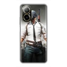 Силиконовый чехол с картинкой "Герой Pubg" на Realme C67 – Пабг