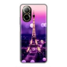 Чехол с Эйфелевой башней на Realme C67 – Париж башня