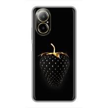 Чехол с изображением  вкусной еды для Realme C67 – Чёрная клубника