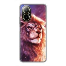 Чехол с картинкой на Realme C67 – Красочный ЛЕВ