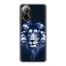 Чехол с картинкой на Realme C67 – Лев - синий