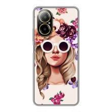 Чехол с картинкой Модные Девчонки Realme C67 – Девушка в очках