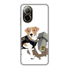 Чехол с принтом Собаки Патрон для Realme C67 (Пёс Патрон с ракетой)