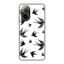 Чохол з пташками на Realme C67 (VPrint) (Ластівки)