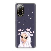 Чохол Стильні дівчата на Realme C67 – Дівчина та серця