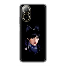 Чохли Венсдей на Realme C67 Уенсдей (AlphaPrint) (серйозна Венздей)