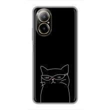 Чохол з малюнком кіт на Realme C67 (Байдужий кіт)