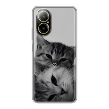 Чохол з малюнком кіт на Realme C67 (Пара котів)