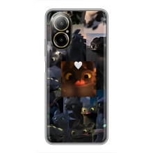 Чехол как приручить дракона на Realme C67 – Дракон коллаж