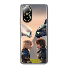 Чехол как приручить дракона на Realme C67 – Гикавка и Астрид