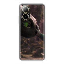 Чехол как приручить дракона на Realme C67 – Сцена з драконом