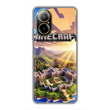 Чохол з картинками Майнкрафт для РілМі С67 (Minecraft)