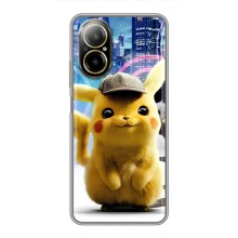 Чохол з Пікачу на Realme C67 (Пікачу в місті)