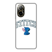 Чехол с принтом Стич на Realme C67 (Стич лого)