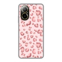 Чохол з розовим принтом для Realme C67 (Рожевий леопард)