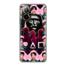 Чехол Гра в кальмара для Realme C67 – Персонажи игры кальмара