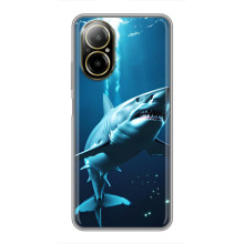 Чехол с картинкой «Хищники» для Realme C67 – Акула