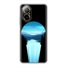 Летний Чехол на Realme C67 – Синий Водопад
