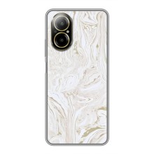 Мраморний чехол на Realme C67 (VPrint) (Білий мрамор)