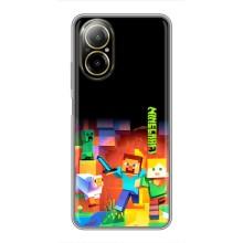 Чехлы для Realme C67 (Персонажи Майн Крафт) – Герой Майнкрафт
