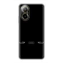 Силиконовый бампер с картинкой машины на Realme C67 (Силует Audi)