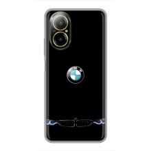 Силиконовый бампер с картинкой машины на Realme C67 (Черный BMW)