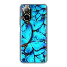 Силиконовый бампер с картинкой животных для Realme C67 (Крылья бабочек)