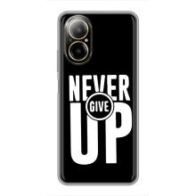 Силиконовый Чехол на Realme C67 с картинкой Nike (Never Give UP)