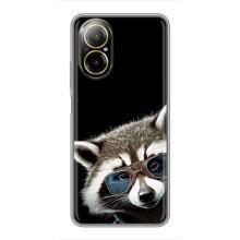 Силиконовый Чехол с Енотами на Realme C67 – Стильный Енот