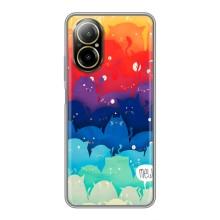 Силиконовый чехол с котиком для Realme C67 – Mew