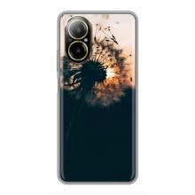 Силиконовый Чехол с одуванчиками на Realme C67 – Красивый одуванчик