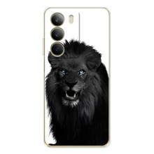 Чехлы с картинками животных Realme C71 (Черный ЛЕВ)