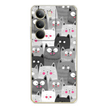 Чехлы с Котиками для Realme C71 (VPrint) (Рисованные котики)