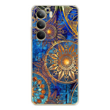 Чохли з сенсом на Realme C71 (Золоті узори)