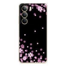 Чехол для С71 - с принтом (Дизайнерские) (AlphaPrint) (Цветочки маленькие)