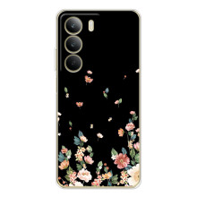 Чехол для С71 - с принтом (Дизайнерские) (AlphaPrint) (Маленькие цветы)